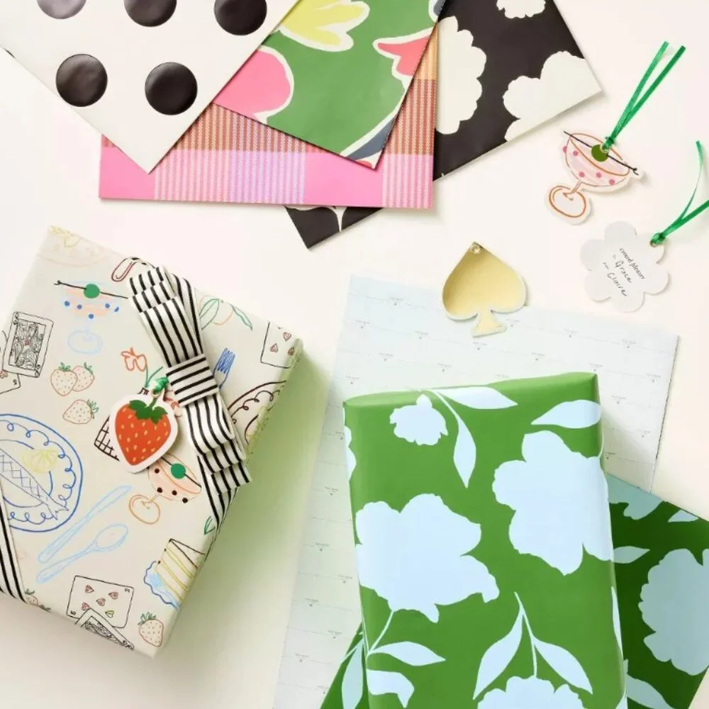 NWT 12 Sheet Gift Wrap Book with Tags - kate spade new york x Target